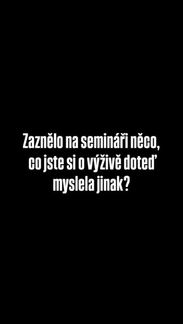 Co si rodiče odnášejí ze semináře o výživě mladých sportovců? 💬 Zeptali jsme se, co je překvapilo, c…